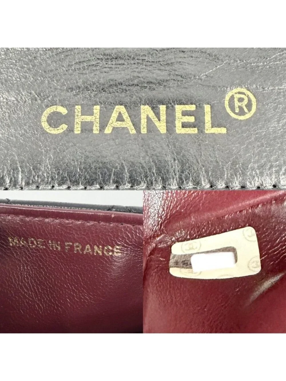 Chanel Shoulder Bag Quilted 23 CC Logo Chain Full Flap Crossbody Lambskin Black